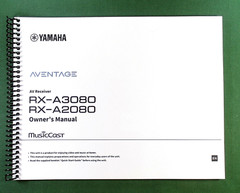 Yamaha RX-A2080 Instruction Manual: Full Color 192 Pages & Protective Covers!