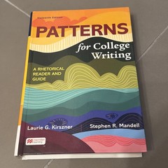 Patterns for College Writing:Rhetorical Reader 16th Kirszner/Mandela -Hardcover