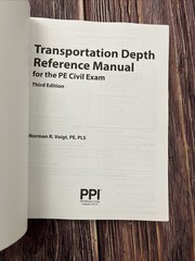 Ppi Transportation Depth Reference …, Voigt, Norman R