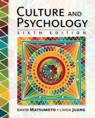 Culture and Psychology – Hardcover By Matsumoto, David – GOOD