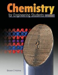 Chemistry for Engineering Students – Hardcover, by Brown Lawrence Instructors Ed