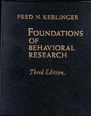 FOUNDATIONS BEHAV RESEARCH 3/E