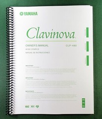 Yamaha CLP-480 Instruction Manual: 96 Pages & Protective Covers!