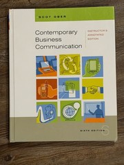BK: Contemporary Business Communication, 6th Ed, by Scot Ober (Hardcover, 2006)