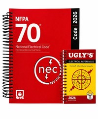 NEC National Electrical Code 2026 Spiral bound NFPA 70 & Ugly’s Reference
