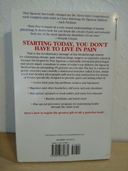 Pain Free : A Revolutionary Method for Stopping Chronic Pain by Roger…