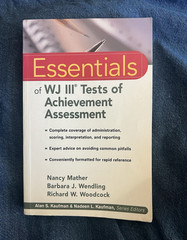Essentials of WJ III Tests of Achievement Assessment Paperback Mather Wendling