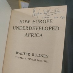 How Europe Underdeveloped Africa – Rodney, Walter VGC+! 1972 reprint 1983