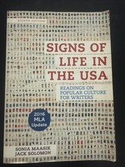 SIGNS OF LIFE IN THE USA READINGS ON POPULAR CULTURE FOR WRITERS 1 2016 MLA