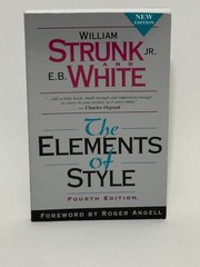 Strunk and White The Elements of Style Fourth Edition Paperback 1999 Style Guide