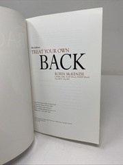 Treat Your Own Back by Robin McKenzie (Trade Paperback)