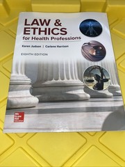 Law & Ethics for Health Professions by Karen Judson