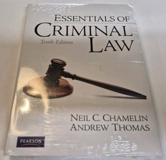Essentials of Criminal Law (10th Edition) – Paperback – Brand New Sealed