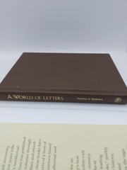 A World of Letters: Yale University Press, 1908-2008, Basbanes, Nicholas
