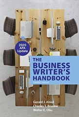 The Business Writer’s Handbook with 2020 APA Update – Spiral-bound – GOOD