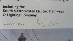 CROYDON TRAMWAYS: 1879-1951 by Robert J. Harley. ** Signed Copy ** Hardcover.