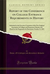 Report of the Conference on College Entrance Requirements in History