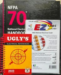 NFPA 70 National Electrical Code Handbook 2023 Hardcover + EZ Tabs + ugly elect