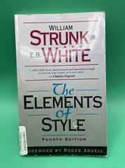 The Elements of Style by E. White, William Strunk Jr. and William Strunk (1999,