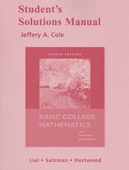 Basic College Mathematics, Lial, Margaret L.,Salzman, Stanley A.,Hestwood, Diana