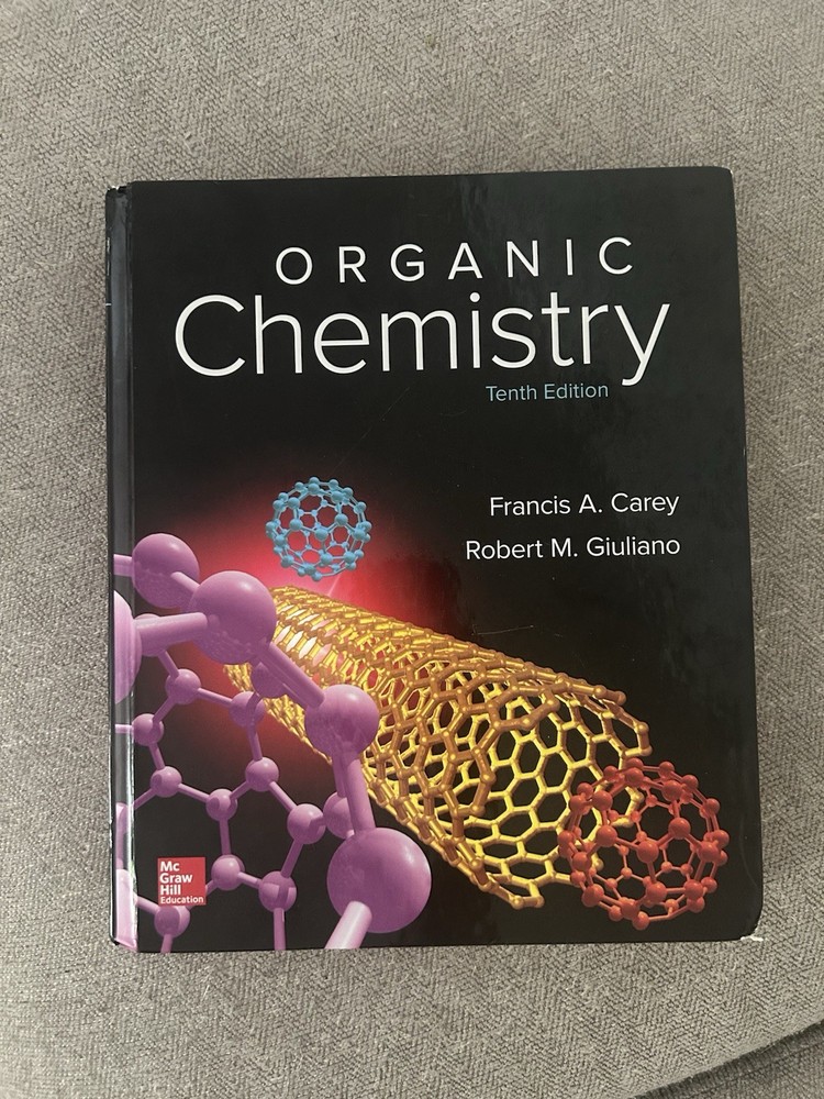 Organic Chemistry 10th Edition Hardcover Textbook Carey & Giuliano McGraw-Hill
