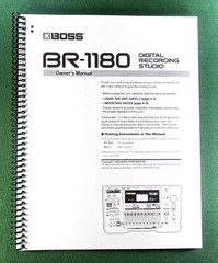 Boss BR-1180 / 1180CD Owner’s Instruction Manual: 192 Pages & Protective Covers!