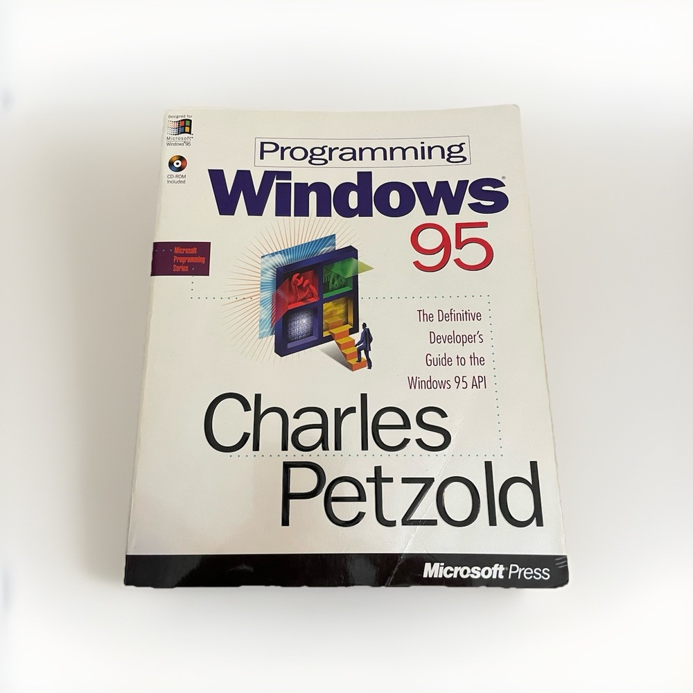 Programming Windows 95 Paperback Charles Petzold *No CD/Rom* Pre owned
