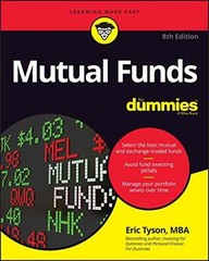 Mutual Funds For Dummies – Paperback, by Tyson Eric – Very Good