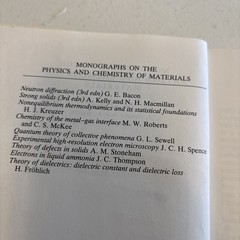 Monographs on the Physics and Chemistry of Materials Ser.: Experimental…