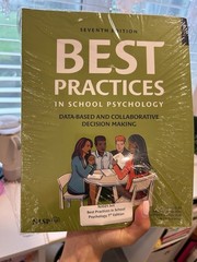 NASP Best Practices in School Psychology 7th Ed Textbook Harrison Proctor Thomas
