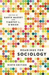 Readings for Sociology (Ninth Edition) – Paperback By Massey, Garth – GOOD