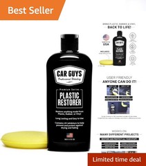 Water-Repellent Trim Restorer for Plastic and Vinyl – 8 Oz Kit | Odorless Finish