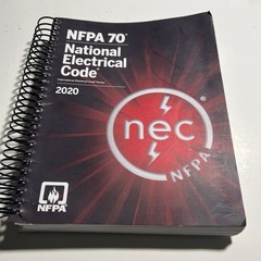 NFPA 70 National Electrical Code NEC 2020 Spiral Bound Book VG