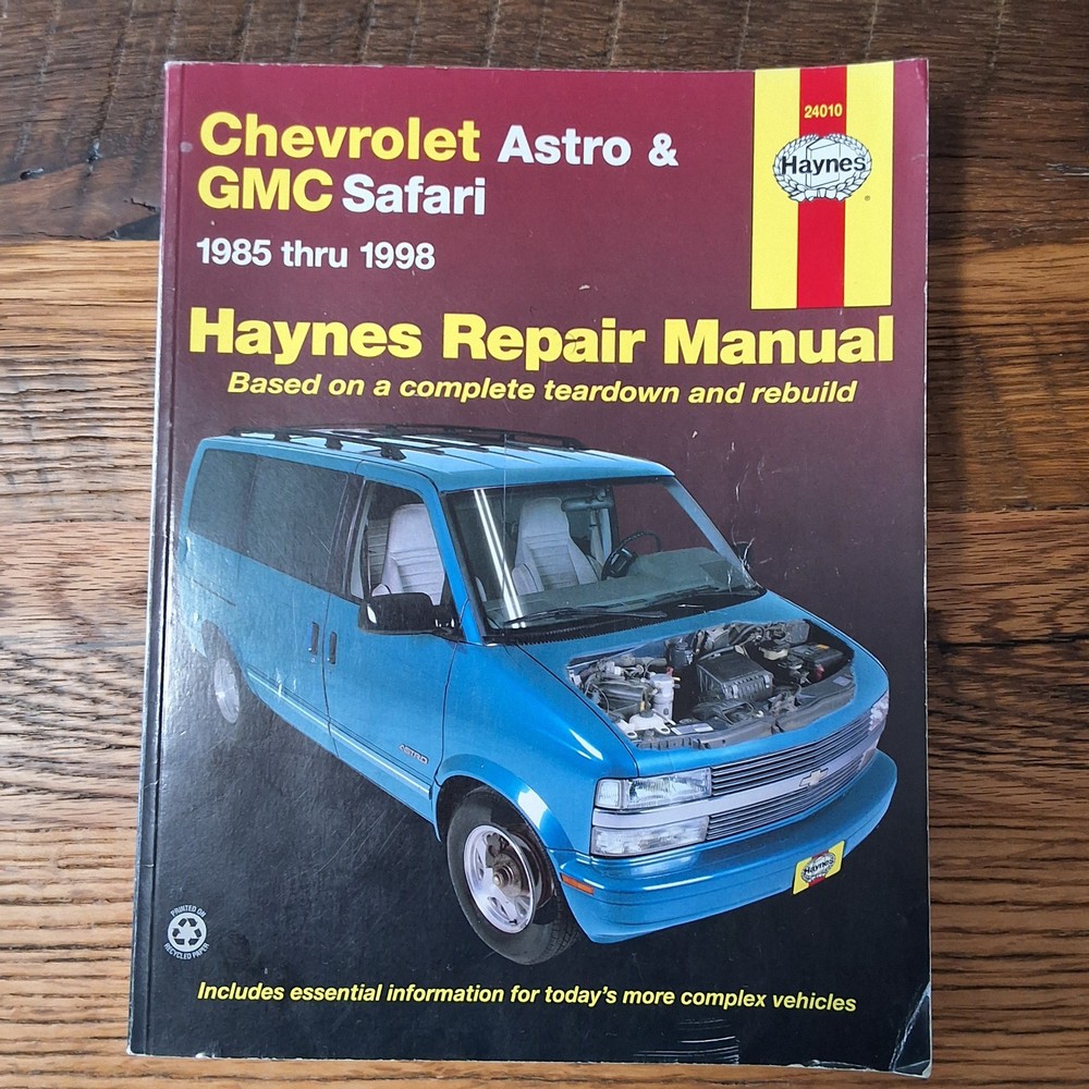 Haynes Repair Manual 24010 Chevrolet Astro & GMC Safari 1985 Thru 1998