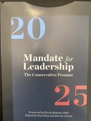 Project 2025 – FULL 922-Page Plan