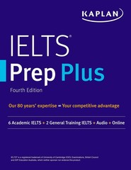 IELTS Prep Plus: 6 Academic IELTS + 2 General IELTS + Audio + Online (Kaplan…