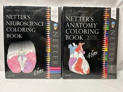 SET OF 2 Netter’s Neuroscience Coloring Book NEW!!