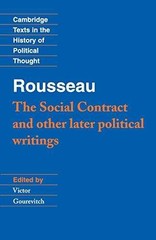 Rousseau: ‘The – Paperback, by Rousseau Jean-Jacques; Gourevitch – Very Good