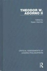 Theodor W. Adorno II, Hardcover by Hammer, Espen (EDT), Like New Used, Free s…