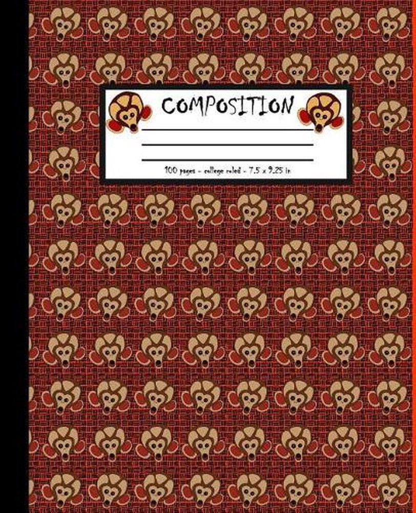 Composition: 100 pages college ruled 7.5 x 9.25 in by Screaming Monkey Notebooks