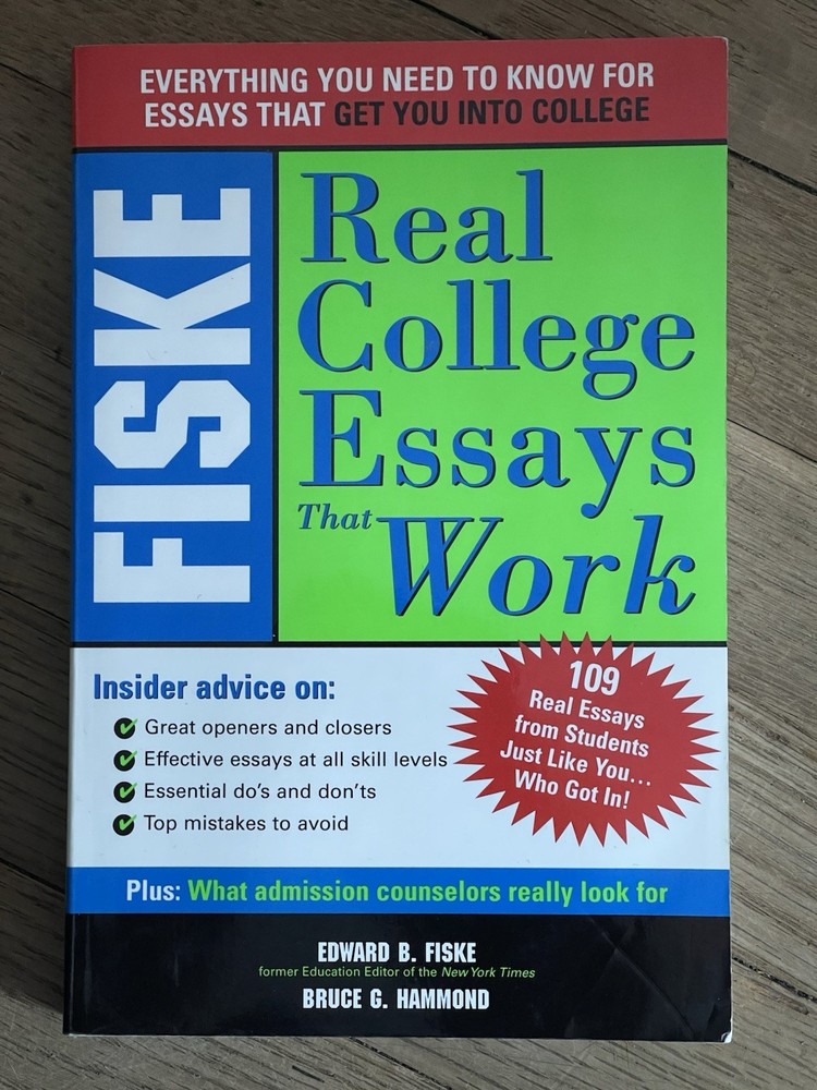 Lot Of 3 College Entrance Books Real College Essays, How To Say It, Four -year
