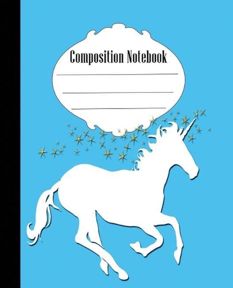 Composition Notebook: Unicorn Composition Notebook Wide Ruled 7.5 x 9.25 in, 100