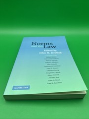 Norms And the Law John Drobak social aspects economic political science legal