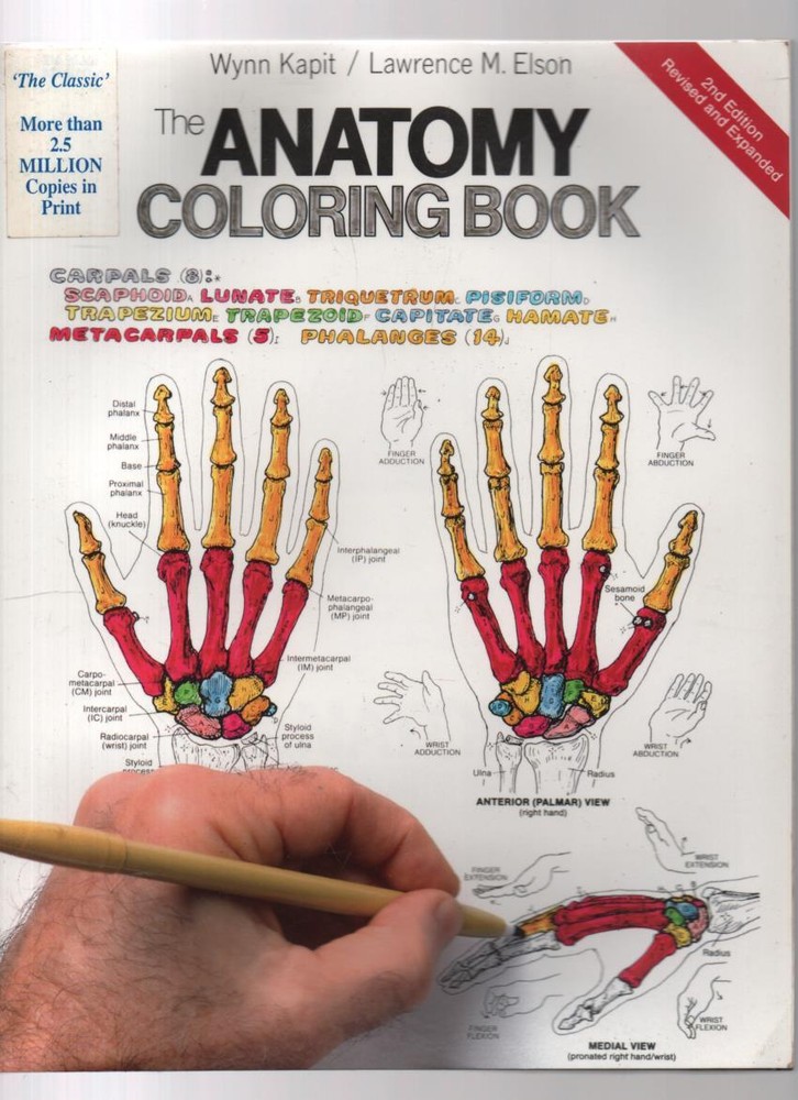 The Anatomy Coloring Book by W. Kapit, L. M. Elson (Paperback, 1992)