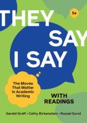 They Say / I Say with Readings (Fifth Edition) – Paperback – GOOD