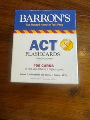 ACT Flashcards Barron’s Test Prep Third Edition College Entrance Test Prep