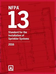 NFPA 13, Standard for the Installation of Sprinkler Systems, 2016 Edition PB