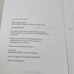 Western Heritage : A Reader Paperback, Hillsdale College Press